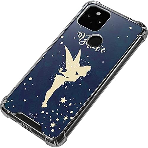 Skinit Clear Phone Case Compatible with Google Pixel 5a 5G - Officially Licensed Disney Tinker Bell Believe Design