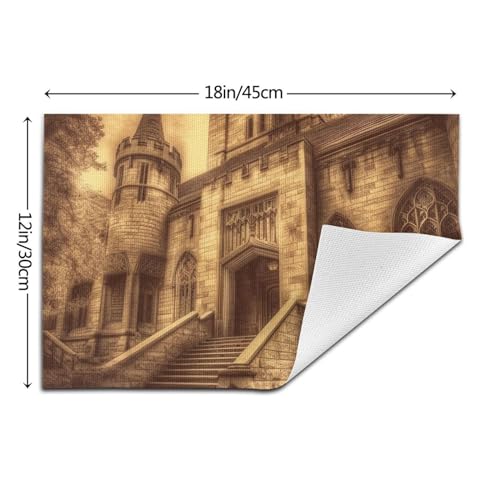 Sets de table château médiéval vintage pour mariages et fêtes