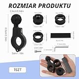 Vxiwscy Aluminiowy adapter do mocowania kulkowego 1", uchwyt na kierownicę pasuje do kierownicy o średnicy 2,2-2,5-3,2 cm lub drążków lusterka wstecznego, kompatybilny z uchwytami na telefon komórkowy