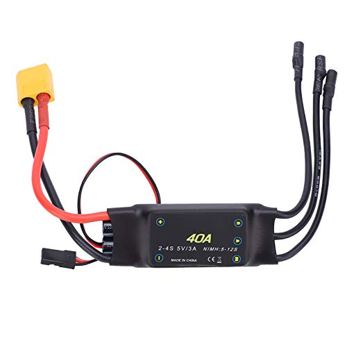 Jeffergarden 40A �u���V���X�~�j�d�q�X�s�[�h�R���g���[���[�����X���b�g������ RC �h���[���ƃt�H�[����s�@�p�u���b�N XT60 ���X 5V/3A