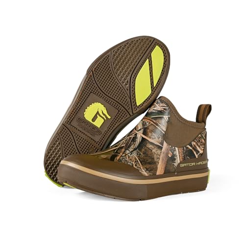 Image of Gator Waders Ankle Rain Boots for Women, 100% Waterproof Rubber Boots, Short Garden Shoes, Anti-Slip, Breathable, Lightweight & Quick-Dry