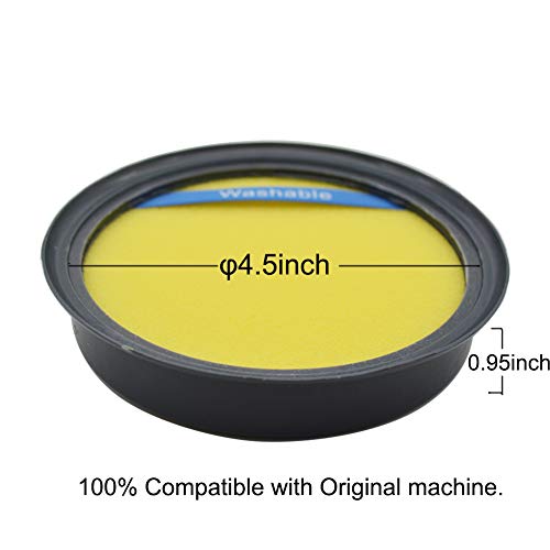 EZ SPARES Relacemen for Eureka DCF25 DCF-25 Filter,Eureka Part 67600.Fits SuctionSeal (AS1100 Series) Endeavor NLS (5400 Series), Nimble EL8600 Series(2PCS)