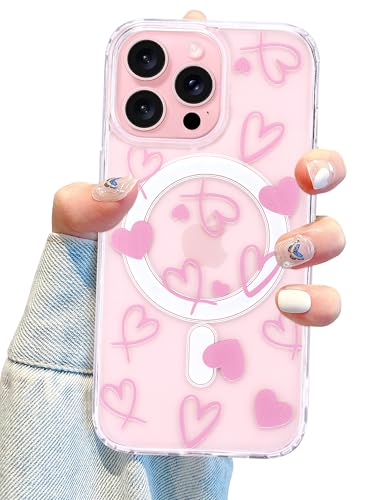 Coque magnétique iPhone 15 Pro Jusy antichoc en TPU souple compatible MagSafe