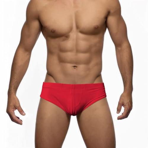 Evankin Men's Brief Underwear Low Waisted Brief Swimming Pants Sexy Back Zipper with Cup Swimming Shorts Beach Pants2