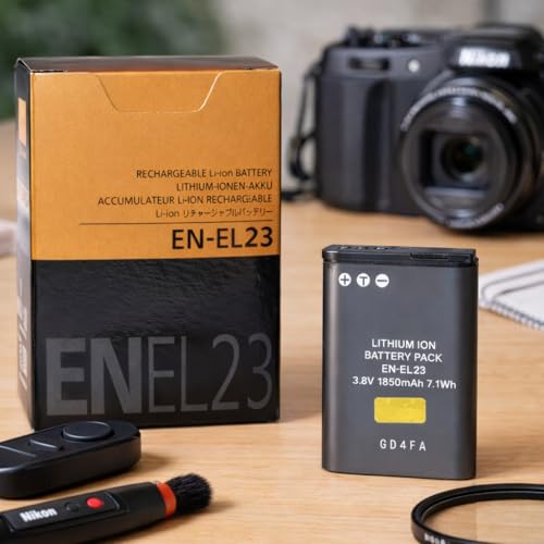 Image of Rechargeable EN-EL23 Camera Battery for Nikon Coolpix B700, P600, P610, P610s, P900, P900s, S810c | 3.8V 1850mAh 7.1Wh Li-ion Replacement Battery
