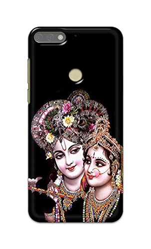 Image of PRINTFIDAA� Printed Hard Back Cover Case for Honor 7C | Huawei Y7 Prime 2018 | Huawei Y7 2018 | Nova 2 Lite Back Cover (Radha Krishna) -2808