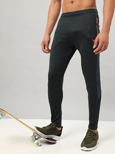 Image of TECHNOSPORT Men's Slim Fit Active Running Track Pant - (MPP681-123-P) Pack of 1