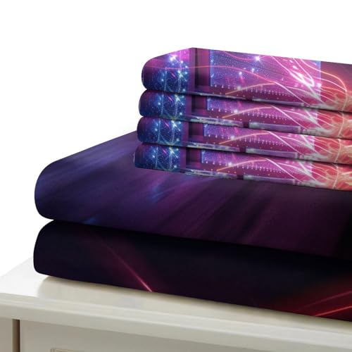 Housse de couette microfibre douce zippée pour lit enfant et ado grand format