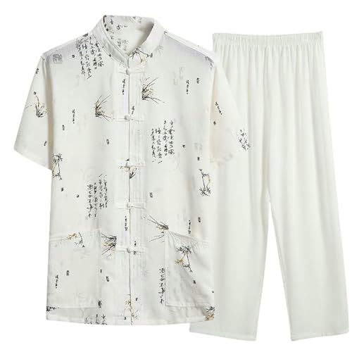 Costume d'été pour homme vintage lin et coton ensemble veste pantalon décontracté