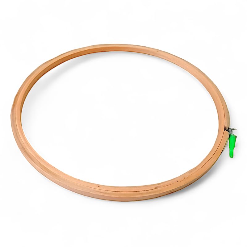 12 INCH Embroidery Wooden Hoop(3 PLY, Pack of 1),Wooden Hoop Ring for Embroidery Kit,Wooden Embroidery Hoop Ring Frame,Wooden Frames for Craft Hoop Frame,Mini Wooden Hoop,Hand Embroidery Frame Wooden