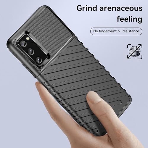 Image of amazon basics Shockproof Mobile Cover for Samsung Galaxy S20 FE 5G / 4G (360 Degree Protection | Protective Design | Anti-Scratch Tough Slim TPU Case), Black