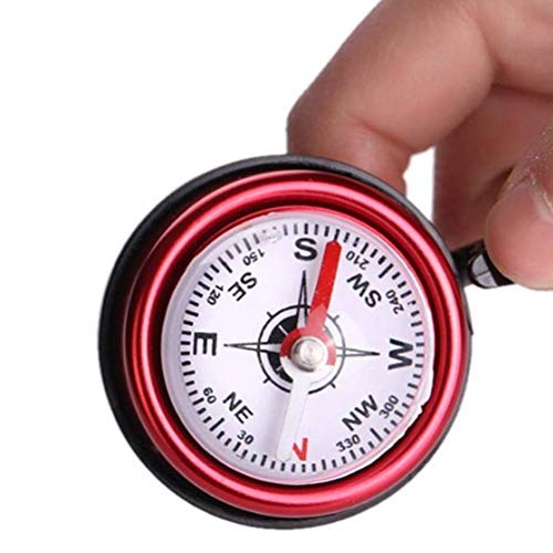 Calayu Sonnette de vélo - Boussole de guidon de vélo - Cloche avec boussole - Accessoires pour guidon de diamètre 2,0 cm et 2,5 cm Cover