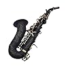 Ytytyt Sopraansaxofoon Exquisite Gesneden Bloem Zwart Nikkel Goud Oppervlak B TONE SAX Messing Instrument Met Case…