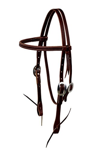 Berlin Leather L1100 Latigo Browband Headstall w/ Tie S.S. Buckle