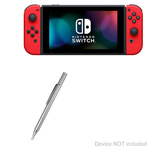 Image of Nintendo Switch Stylus Pen, BoxWave [FineTouch Capacitive Stylus] Super Precise Stylus Pen for Nintendo Switch - Metallic Silver