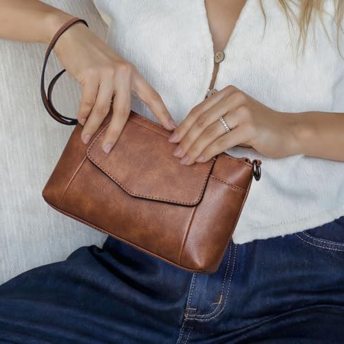 small crossbody bags for women cell phone bag mini over wristlets handbag wallet purse with card slots