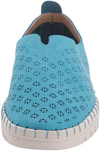 Easy Street Women's Flat Sneaker, Blue, 6 Wide | Image 1