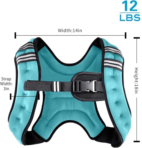 Image of Henkelion Weighted Vest Weight Vest for Men Women Kids Weights Included, Body Weight Vests Adjustable for Running, Training Workout, Jogging, Walking
