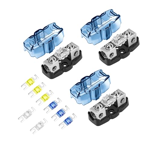 RECOIL ZSFH11-3 in-line Mini ANL Fuse Holder 1 X 4/8 Gauge Input & Output with Reducer