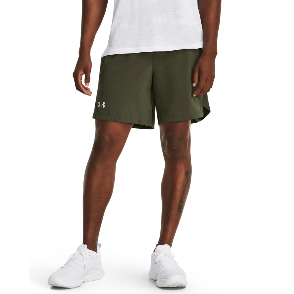 Under Armour Men's Green 2 In 1 7 Shorts - Size: 37/36/32
