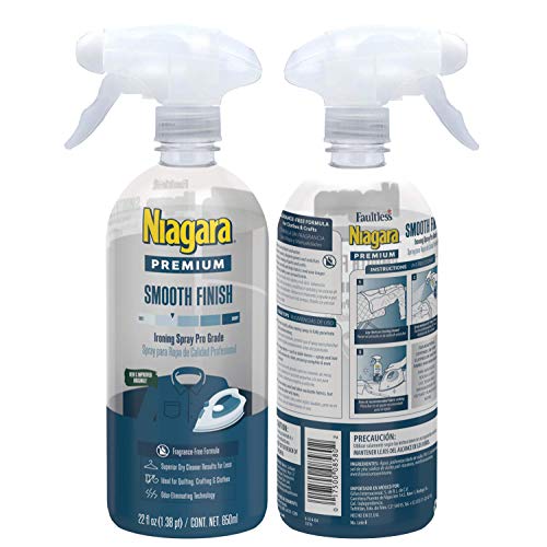 image for NIAGARA Spray Starch (22 Oz, 2 Pack) Trigger Pump Liquid Starch for Ir
