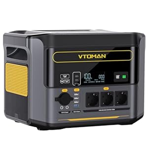 VTOMAN Station Électrique Portable - 828Wh /1000W(Crête 2000W) Charge Rapide en 60 min, Batterie LiFeP04 à Capacité évolutive, Générateur Solaire pour Plein Air, Camping, Voyages & Domestique