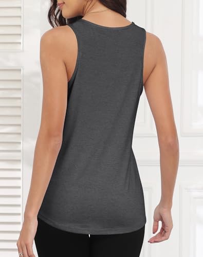 Smile Fish Women Scoop Neck Flowy Loose Fit Tank Top Sleeveless Summer Tops Shirts2