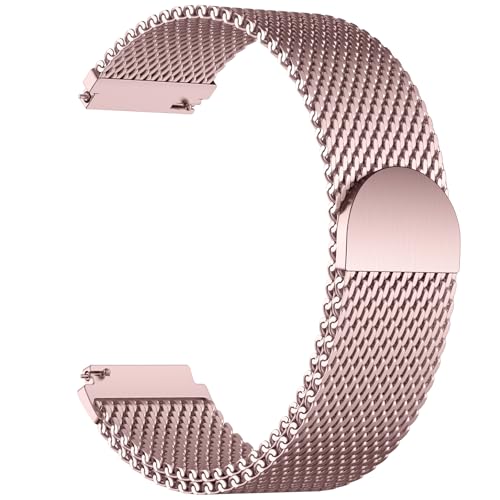 GEAK 20mm 22mm 18mm ���^���E�H�b�`�o���h Garmin Vivoactive 5/6/3/4 Venu 3S 2S/Venu 3 2 Forerunner 165/55/245/265�ɑΉ� ���C�X�e�����X�X�`�[�����b�V���X�g���b�v S