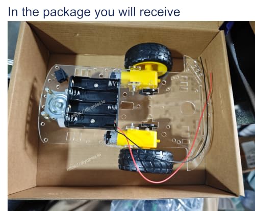 Châssis voiture intelligent 2WD double moteur encodeur pour Raspberry Pi ESP32 - 5
