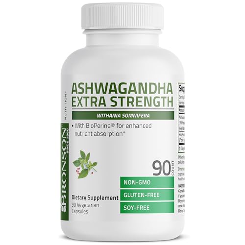 Image of Bronson Ashwagandha Extra Strength Stress & Mood Support 90 Capsules