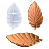 Wehous Resin Tray Molds Leaf Tray Silicone Resin Mold Irregular Jewelry Plate Candle Holder Mold Unique Leaves Shape Epoxy Molds for Concrete Dish Storage Art Craft Gift Home Decor