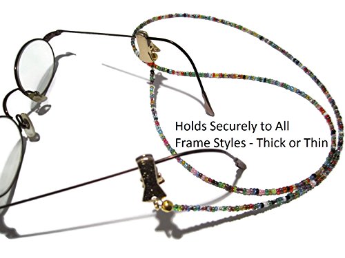 Eyeglass Chain for Women - Beaded 32 Colors Gold Clip - Glasses Chain - Eyeglass Strap - Eyewear Retainer - Sunglass Lanyard - Thumbnail 2