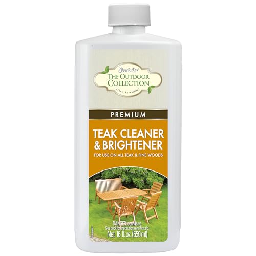 STAR BRITE Outdoor Collection Teak Cleaner & Brightener One-Step Teak Restorer Renew Clean & Brighten Weathered Gray Teak Prepares Wood for Oiling or Refinishing 16 OZ (52416)