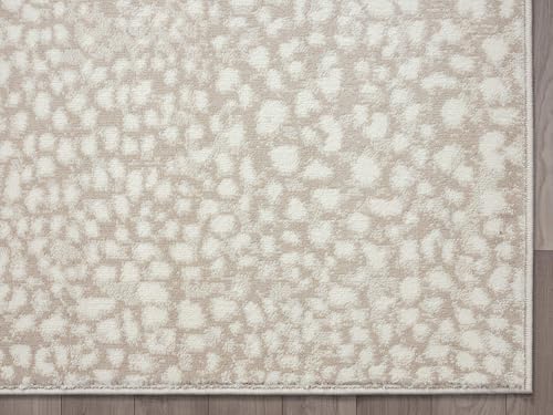 Tapete decorativo Abani 6' x 9' beige animal print miniatura 6
