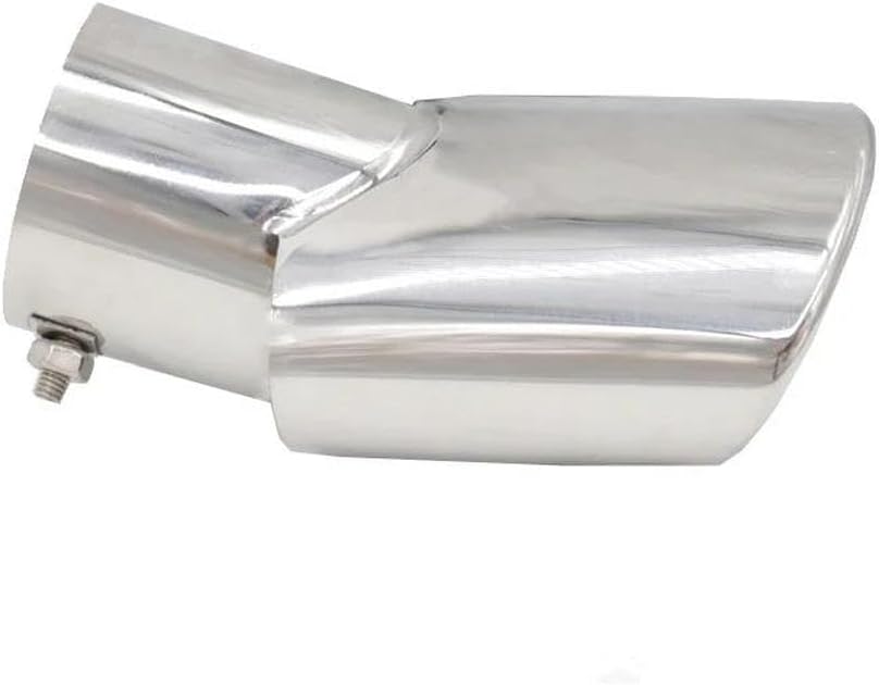 Spare Parts Car Rear Exhaust Tail Pipe Muffler Throat For Honda CRV Cr-V 2012-2015 Round Stainless Steel Accessories Styling(Silver)