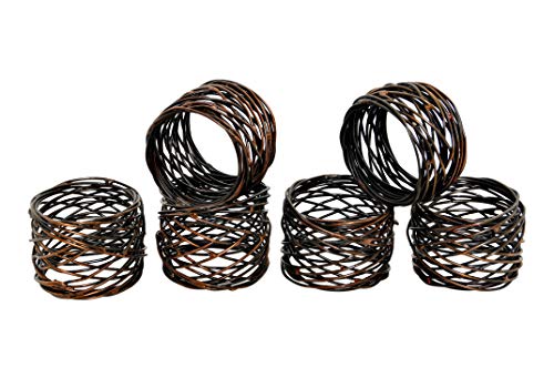 Bronze Napkin Rings Set Of 12, For Harvest, Napkin Rings Thanksgiving, Christmas, Napkin Ring Holder, Party Decoration, Dinning Table, Everyday, Gatherings, Napkin Rings Bulk #TOP6