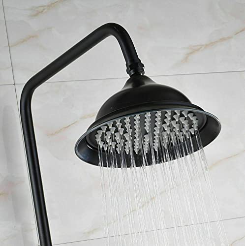 Système de robinet de douche à effet pluie mural contre le calcaire
