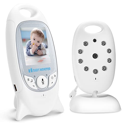 MYPIN Monitor de bebé, pantalla LCD de 2.0 pulgadas, monitor de cámara de bebé, cámara de perro Doppler fetal Baby Essentials Motorola Baby Monitor de conversación bidireccional