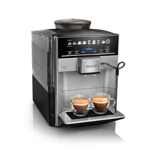 SIEMENS - Cafetera Superautomática, EQ6 plus s500, aromaDouble Shot, autoMilk Clean, ceramDrive,...