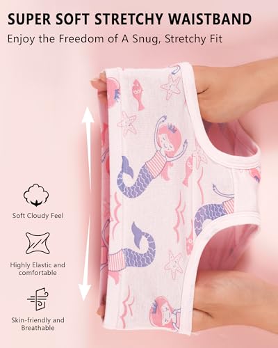 Toddler Underwear Girls Panties Kids Briefs Comfortable Cotton Soft Cute Pattern 6 Pack for 2-8 Years3