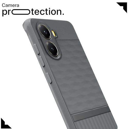 Image of Shockproof Case for Poco X7 Pro 5G | Full Camera Protection | TPU Flexible Back Cover for Poco X7 Pro 5G (Graphite Grey)