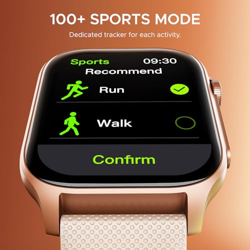 Image of Boat Ultima Ember smartwatch with 1.96 inch AMOLED Display, AOD, Personalized Fitness Nudges, Functional Crown,100+ Sports Modes, Create Your Own Watchface, smartwatch for Man and Woman (Rose Gold)