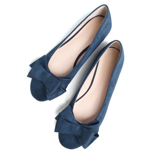 Image of TN TANGNEST Women Fashion Bowknot Flats Comfort Pointed Toe Dress Shoes