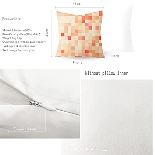 Homxi Kissenbezug 40x40 Nordic Kissenbezüge Dekokissen Polyester Dot Stripes Geometrisch Dekokissen Set Schwarz Blau – Bild 7