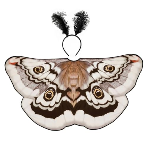 Costume de papillon de nuit adulte cape et bandeau pour soirées à thème