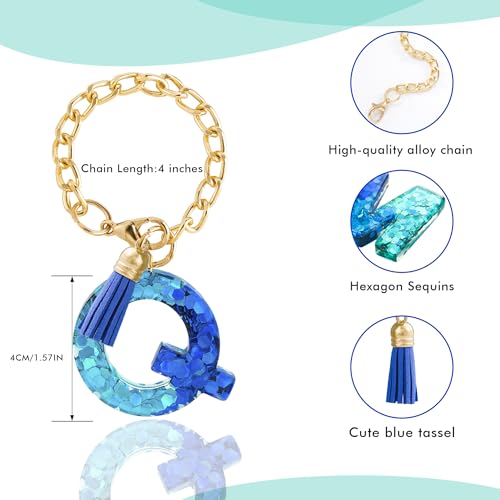 Image of Letter Charm Accessories for Stanley Cup 1 PCS Cute Initial Keychain Handle Charm for Stanley Tumbler for Women
