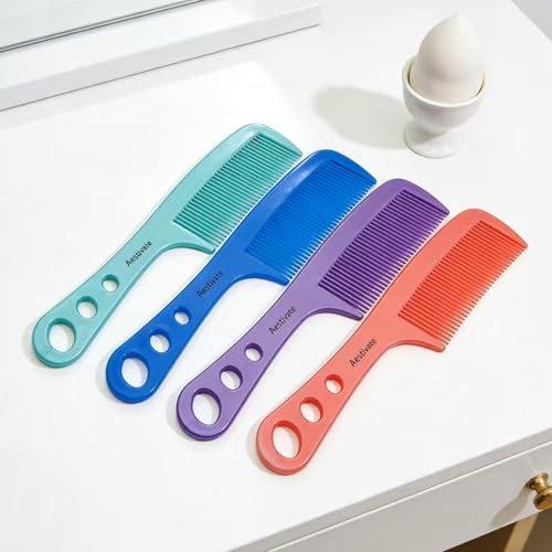 Set de 4 Peines de Plástico para cabello con mango largo miniatura 5