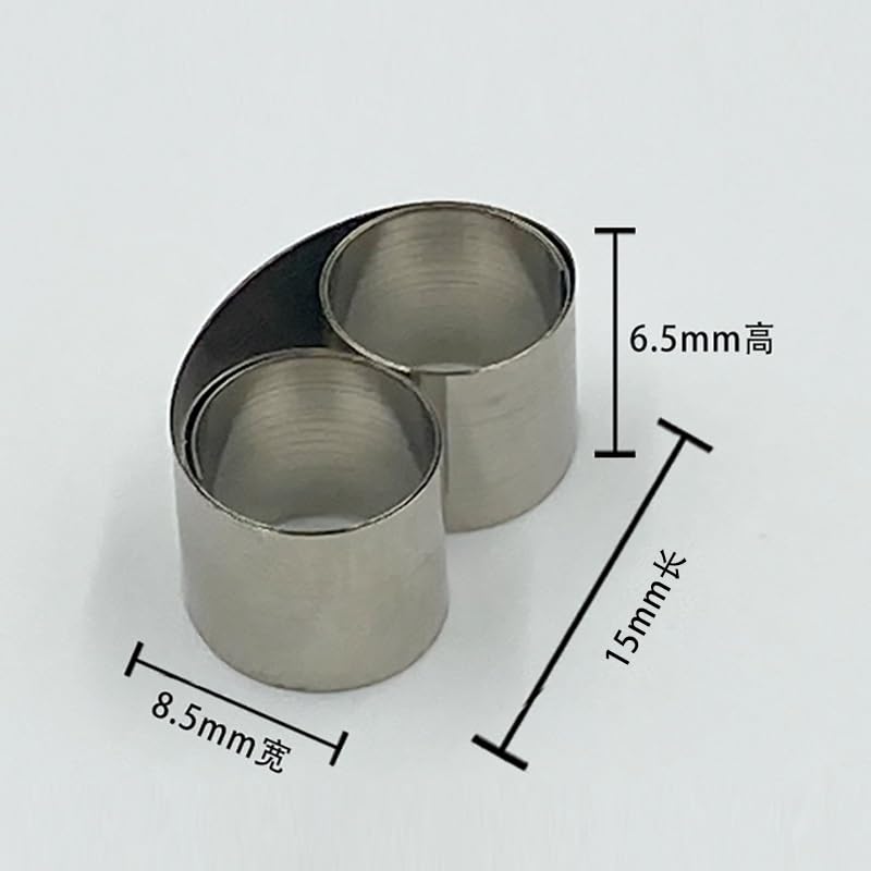 200er-Packung runde, transparente Probenklammern – langlebige Labor-Befestigungsklammern for genaue Positionierung und einfaches Polieren(Metal coil slicing clip)
