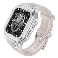 【対応機種】Apple Watch Series 9/8/7/SE2/SE/6/5/4 Apple Watch バンド 44mm/45mm 手首に合ったサイズ：15cm-22cm（5.9" to 9.25"）※ アップルウォッチ apple watch 本体は付属しません。 【全面保護】耐久性に優れた高品質の合金及びPC素材を使用する事により、こちらの商品は衝撃吸収を強みとし、落下などによる傷からApple Watchを守ってくれます。カーボンファイバー柄のケースで、通常のケースとは大きく異なり...