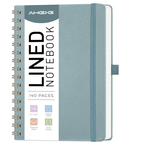 Carnet à spirale ligné pour femme AHGXG parfait pour le bureau les cours et le journal intime